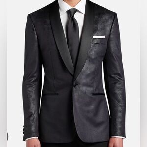 Egara Slim Fit Shawl Lapel Velvet Dinner Jacket